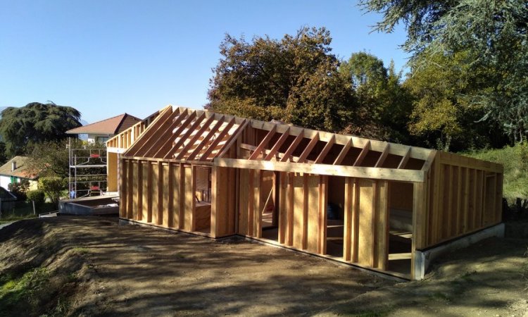 Construction d'une maison bois située à Voiron