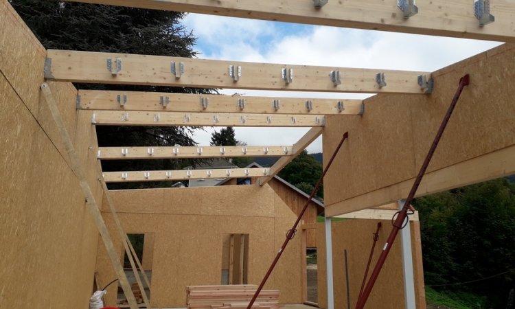 Construction d'une maison bois située à Voiron