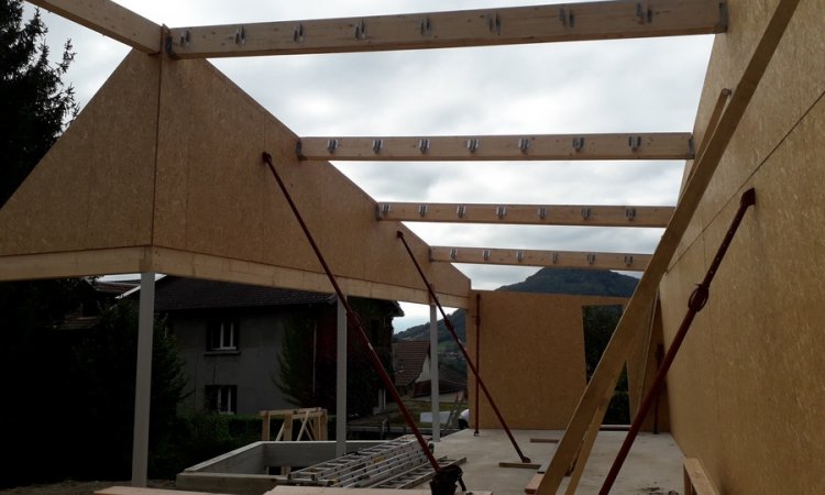 Construction d'une maison bois située à Voiron