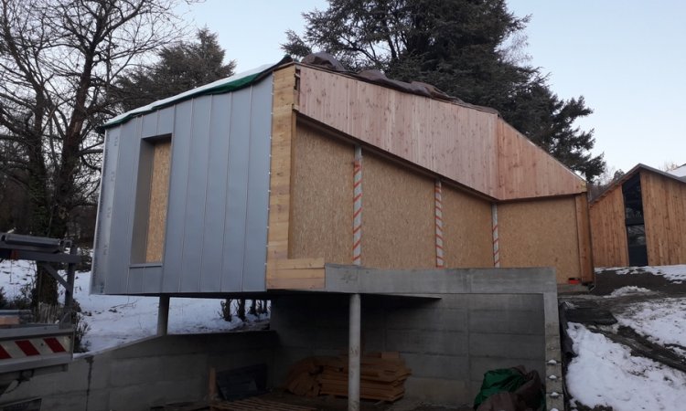 Construction d'une maison bois située à Voiron